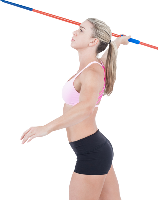 Transparent Athlete Performing Javelin Throw Isolated - Download Free Stock Videos Pikwizard.com