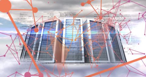 abstract data processing visualization with modern servers - Download Free Stock Images Pikwizard.com