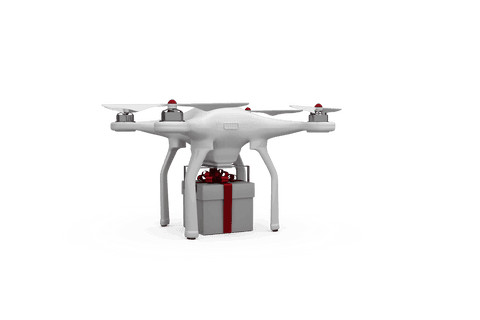 Transparent Drone Delivering Gift Box Isolated Vector Illustration - Download Free Stock Videos Pikwizard.com