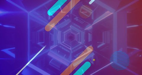 Abstract Futuristic Digital Tunnel Rendering - Download Free Stock Images Pikwizard.com