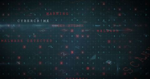 Cybersecurity Threat Awareness with Digital Alert Messages - Download Free Stock Images Pikwizard.com