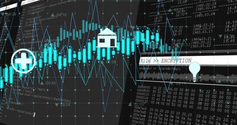 Digital Security and Data Analysis Concepts Display - Download Free Stock Images Pikwizard.com