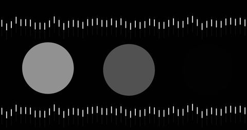 Abstract Technology Background with Moving Lines and Circles