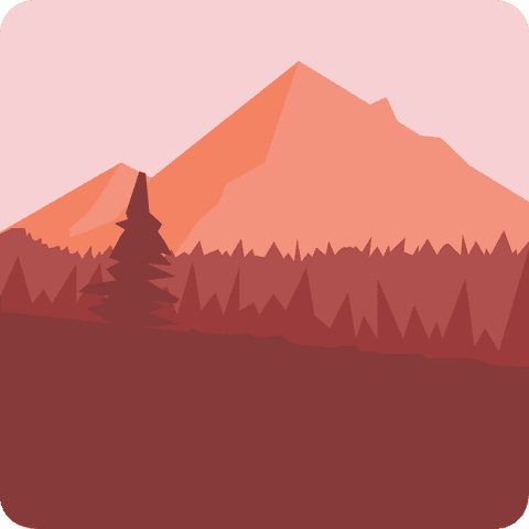 abstract geometric mountains and forest scene on transparent background - Download Free Stock Videos Pikwizard.com