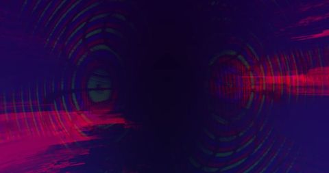 Dynamic pink light trails on dark purple background
