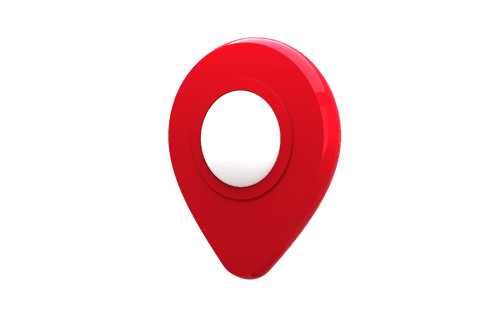 transparent red navigation pointer icon with white circle center - Download Free Stock Videos Pikwizard.com