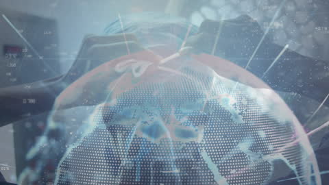 Surgeon Mask Preparation with Digital Global Network Overlay