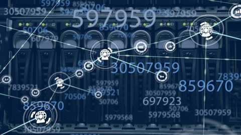 Global Network and Data Processing on Computer Servers