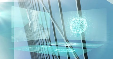 Futuristic Medical Data Visualization with Digital Brain Projection