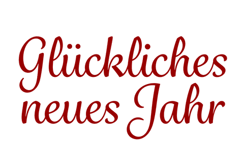 Glückliches Neues Jahr Text on Transparent Background Greeting - Download Free Stock Videos Pikwizard.com