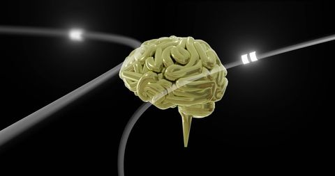 Digital brain with network connections symbolizing modern ai