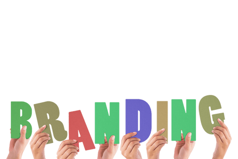 Colorful Branding Sign Held by Hands on Transparent Background - Download Free Stock Videos Pikwizard.com