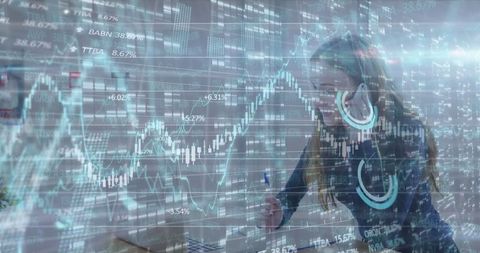 Female Trader Analyzing Financial Data with Smartphone - Download Free Stock Images Pikwizard.com