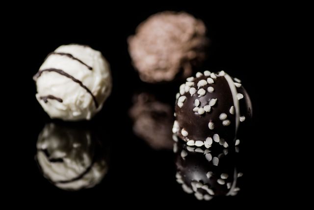 Chocolate and Vanilla Round Pastry - Download Free Stock Photos Pikwizard.com