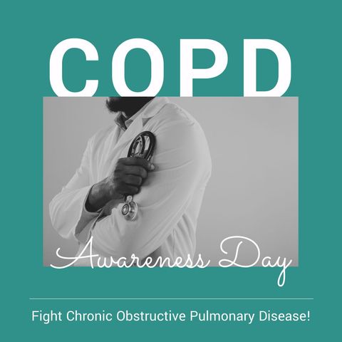 Copd awareness day campaign with doctor in hospital
