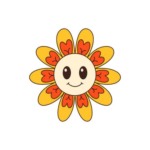 Cartoon Smiling Flower with Yellow Petals on Transparent Background - Download Free Stock Videos Pikwizard.com