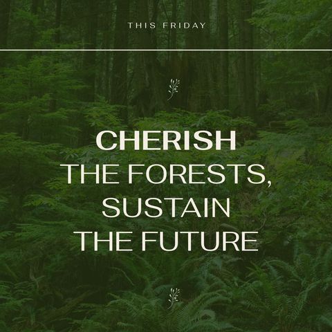 Cherish Forests Message Promoting Environmental Sustainability - Download Free Stock Templates Pikwizard.com