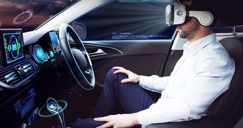 Future Technology: VR Experience in Autonomous and Connected Vehicle - Download Free Stock Images Pikwizard.com
