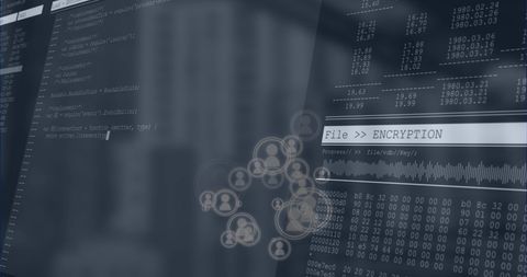 Advanced Data Encryption and Digital Security Dashboard - Download Free Stock Images Pikwizard.com