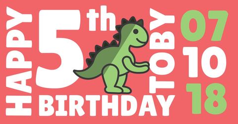 Colorful Dinosaur-Themed 5th Birthday Celebration