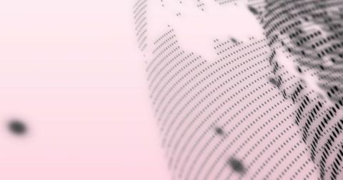 Merging Halftone Portrait Band with Pale Pink Gradient and Soft Bokeh