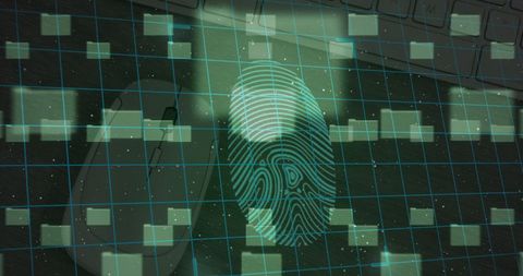 Biometric Fingerprint Authentication on Digital Interface - Download Free Stock Images Pikwizard.com