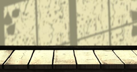 Wooden Table Surface with Elegant Leaf Shadow Pattern - Download Free Stock Images Pikwizard.com