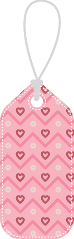 pink label with heart patterns on transparent background - Download Free Stock Videos Pikwizard.com