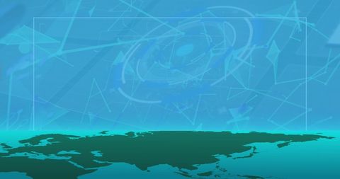 Abstract blue background with dynamic lines and copy space