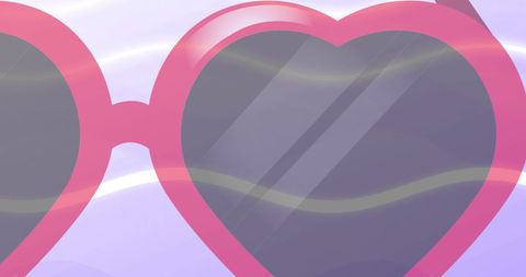 Pink Heart Sunglasses on Purple Wavy Background - Download Free Stock Images Pikwizard.com