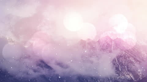 Dreamy Winter Landscape with Snowfall and Soft Light