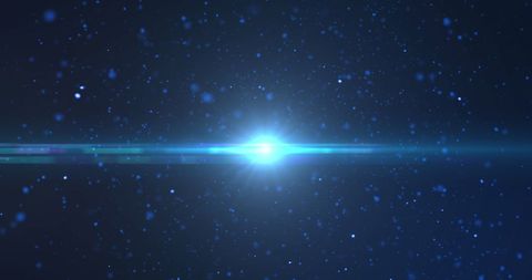 Glowing Blue Starburst with Flickering Blue Light Particles - Download Free Stock Images Pikwizard.com