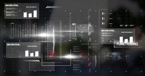 Futuristic Digital Data Processing Interface Concept - Download Free Stock Images Pikwizard.com