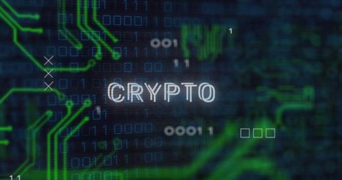 Digital Cryptocurrency Concept with Binary Code - Download Free Stock Images Pikwizard.com