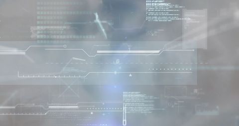 Futuristic Data Processing Interface Over Server - Download Free Stock Images Pikwizard.com