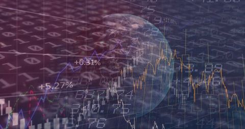 Abstract Global Financial Data Overlay Concept - Download Free Stock Images Pikwizard.com