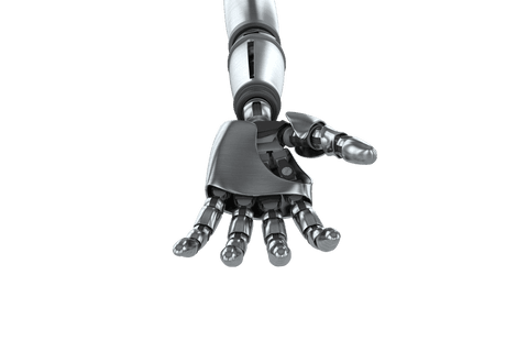 Transparent Robotic Hand Reaching Out for Connection Illustration - Download Free Stock Videos Pikwizard.com
