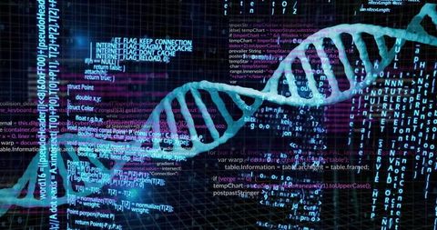 Spiraling DNA Helix Streaming Code Over Holographic Grid for Genomics Visualization
