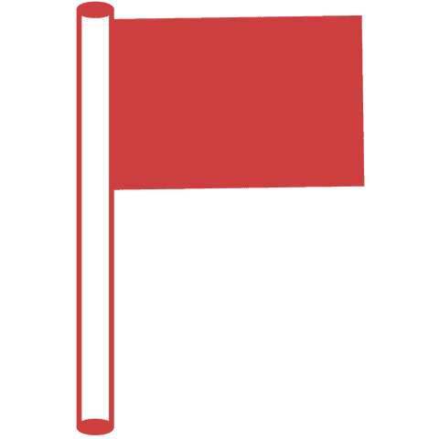 red flag icon on transparent background - Download Free Stock Videos Pikwizard.com