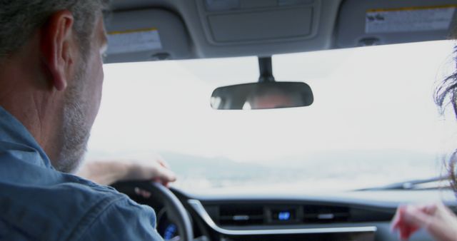 Man Driving Car, Expressing Adventurous Spirit on the Road - Download Free Stock Images Pikwizard.com