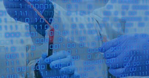 Lab Workers Merging Technological Innovation and Scientific Research