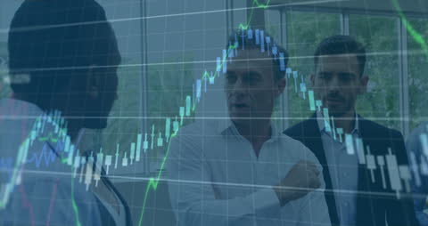 Diverse Business Team Analyzing Financial Data Trends