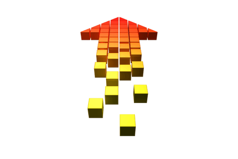 red yellow gradient arrow isolated on transparent background - Download Free Stock Videos Pikwizard.com