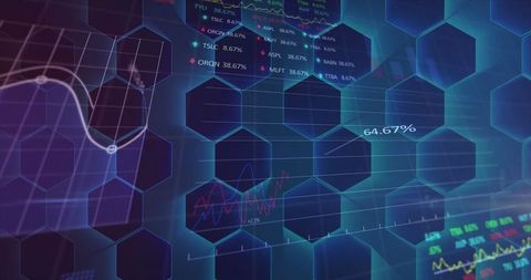 Futuristic Financial Analytics Dashboard with Data Visualization - Download Free Stock Images Pikwizard.com