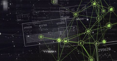 Digital Network Connections with Data Overlay - Download Free Stock Images Pikwizard.com