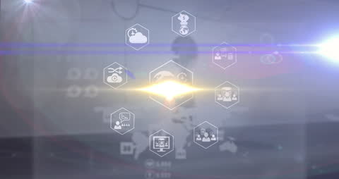 Digital Business Transformation Global Interface Concept