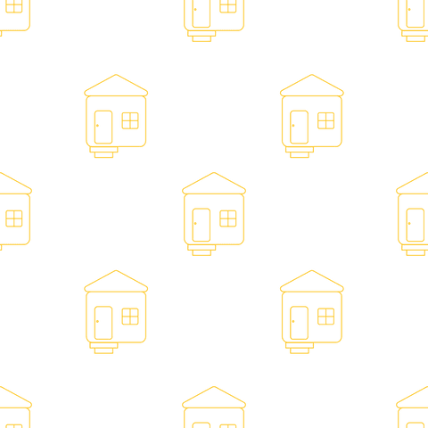 Seamless Yellow House Pattern on Transparent Background - Download Free Stock Videos Pikwizard.com
