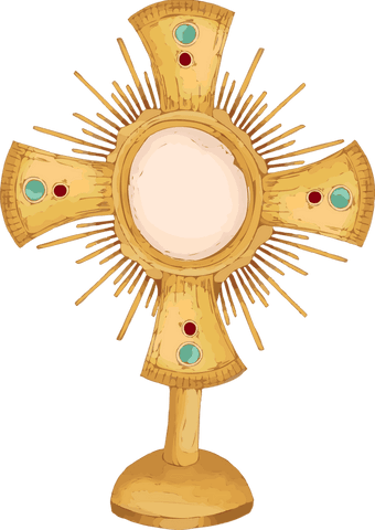 ornate golden monstrance on transparent background for spiritual use - Download Free Stock Videos Pikwizard.com