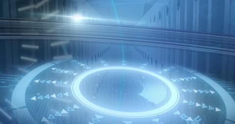 Digital 5G Technology Interface in Futuristic Data Center