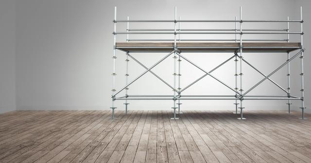 3D Scaffolding Structure in Modern Interior Space - Download Free Stock Photos Pikwizard.com